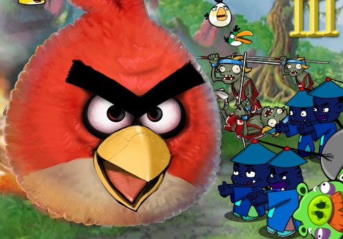 Angry Birds vs Zombies