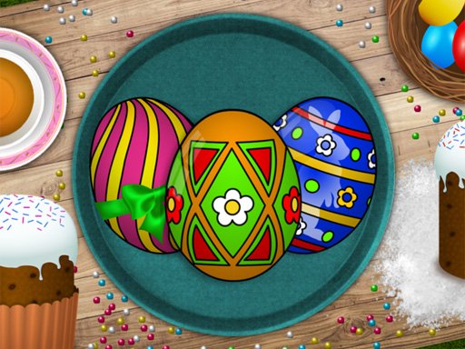 Handmade Easter Eggs Coloring