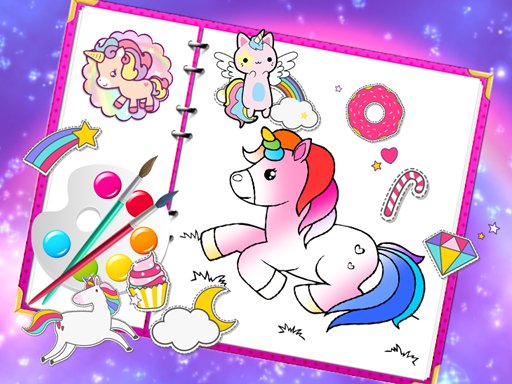 Fabulous Cute Unicorn Coloring