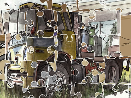 Junk Trucks Jigsaw