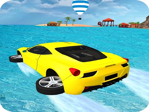 Water Surfing Car Stunts 3D