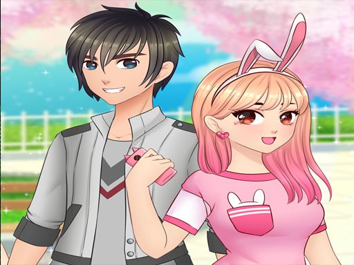 Anime High School Couple – First Date Makeover