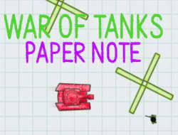 War Of Tanks Paper Note